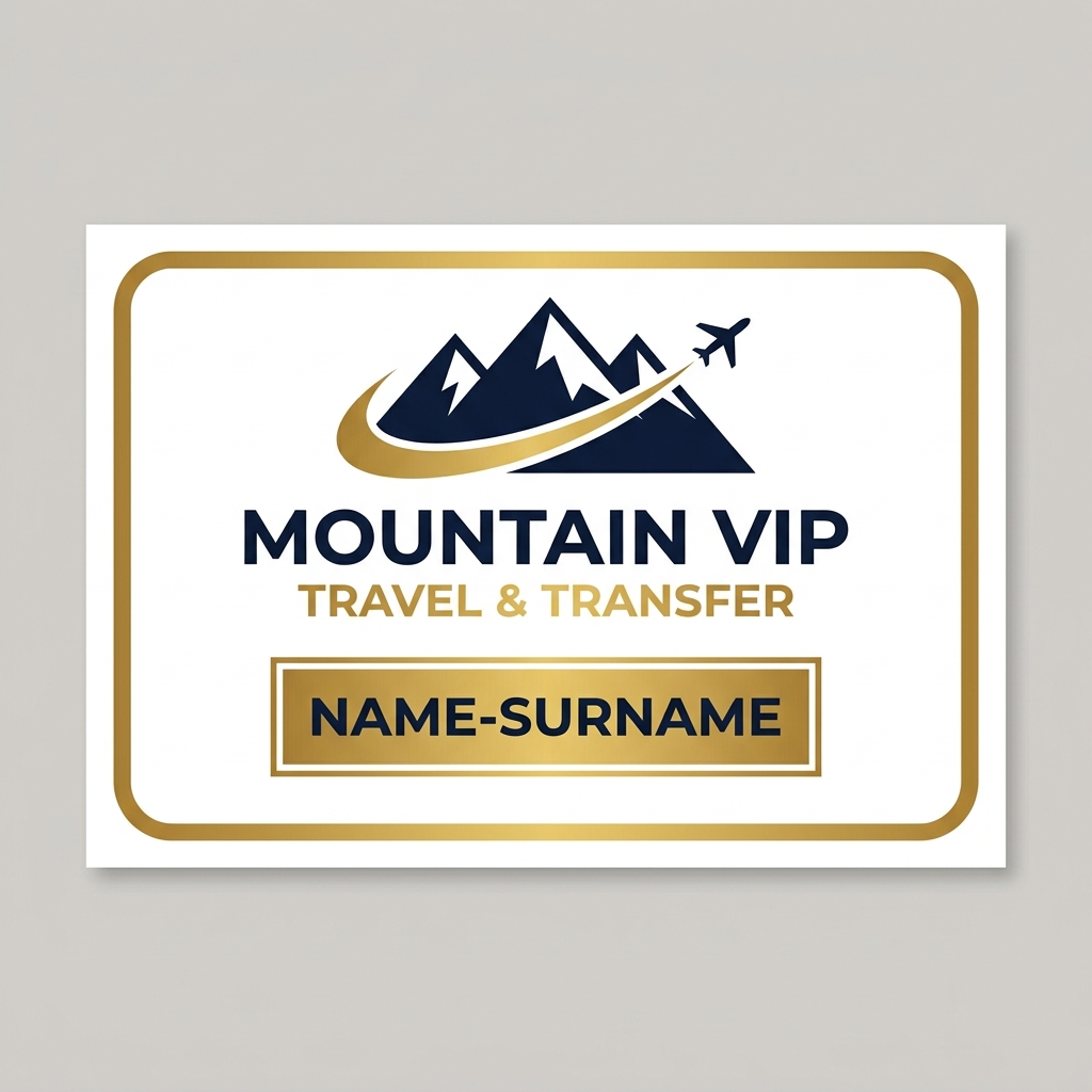 Mountain VIP Karşılama Tabelası
